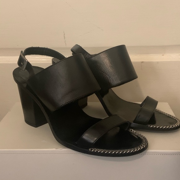Sandro Paris leather sandals - Picture 1 of 5